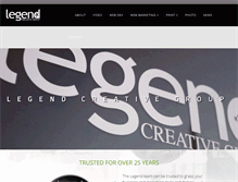 Tablet Screenshot of legendcreative.com